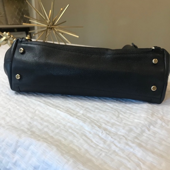 Coach Black Shoulder Bag with Gold Accents - Picture 7 of 13